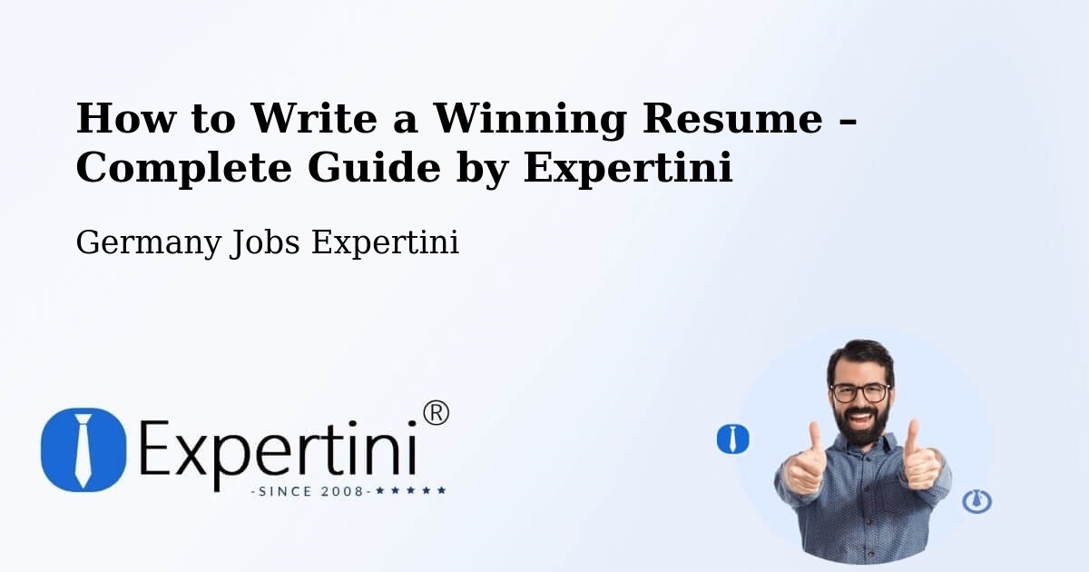 Resume Writing Guide for Job Seekers – Elbingerode - Elbingerode, Germany Jobs Expertini